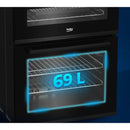Beko 60cm Freestanding Electric Ceramic Cooker - Black | FDC6731K