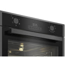 Blomberg Single Fan Oven 72L Capacity Dark Steel ROEN9202DX