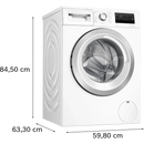 Bosch Series 4 Washing machine, Front Loader 9kg 1400 rpm - White WAN28259GB