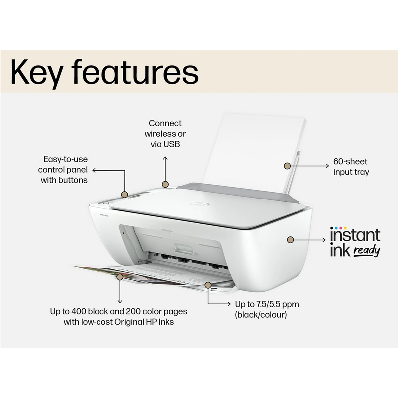 HP DeskJet 2810e All-in-One Wireless Printer | Scan & Copy