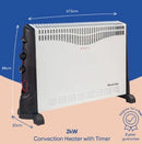 Russell Hobbs 2kW Convection Heater With Timer RHCVH4002