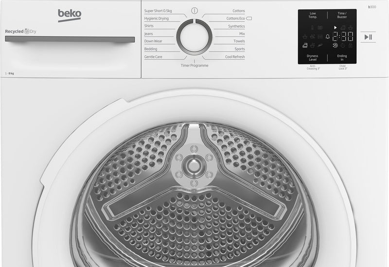 Beko 8kg Heat Pump Tumble Dryer with Sensor Programmes