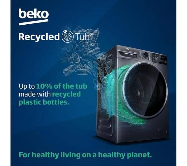 Beko Freestanding 9kg 1400rpm Washing Machine with EnergySpin and IronFast