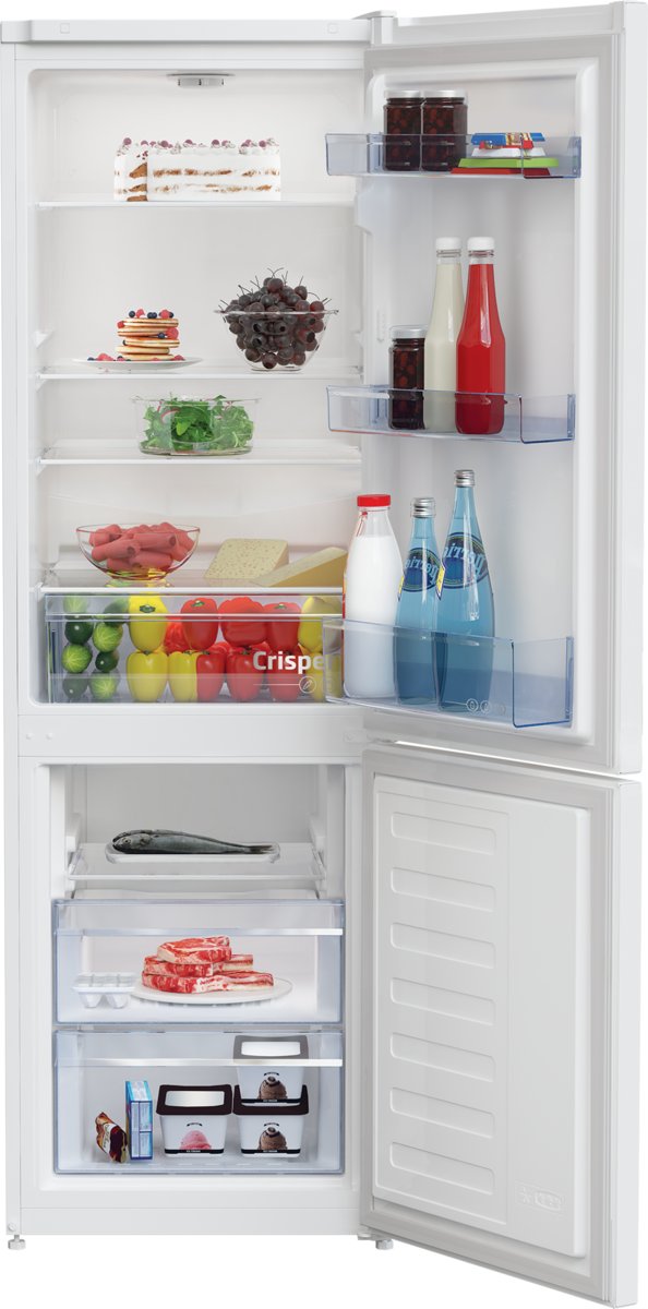 Beko Freestanding Fridge Freezer with Large Salad Crisper `CSG4571W