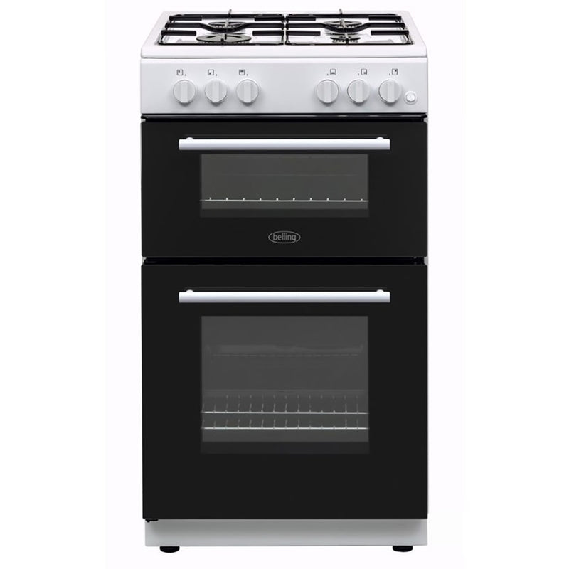 Belling 50cm Gas Double Cooker White | BFSG51TCWHLPG