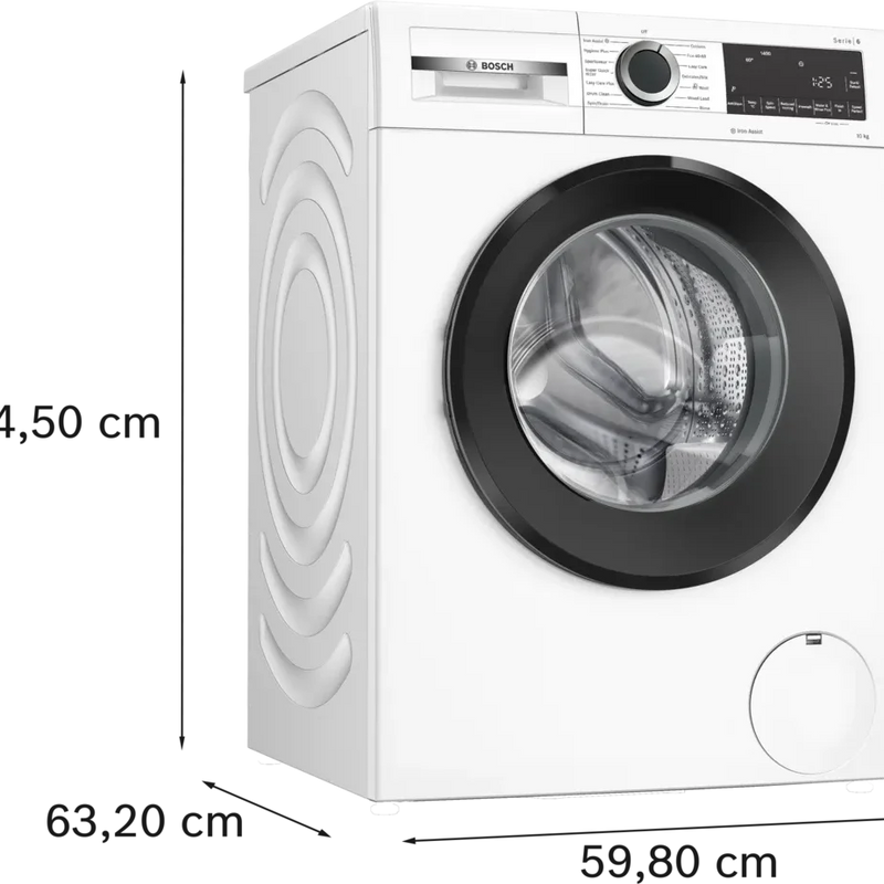 Bosch Series 6, A Rated, 10kg 1400rpm Washing Machine | White