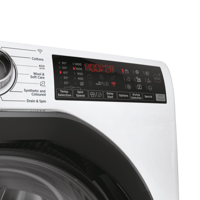 Hoover 8KG/6KG, Freestanding Washer Dryer, White H3DPS4866TAM
