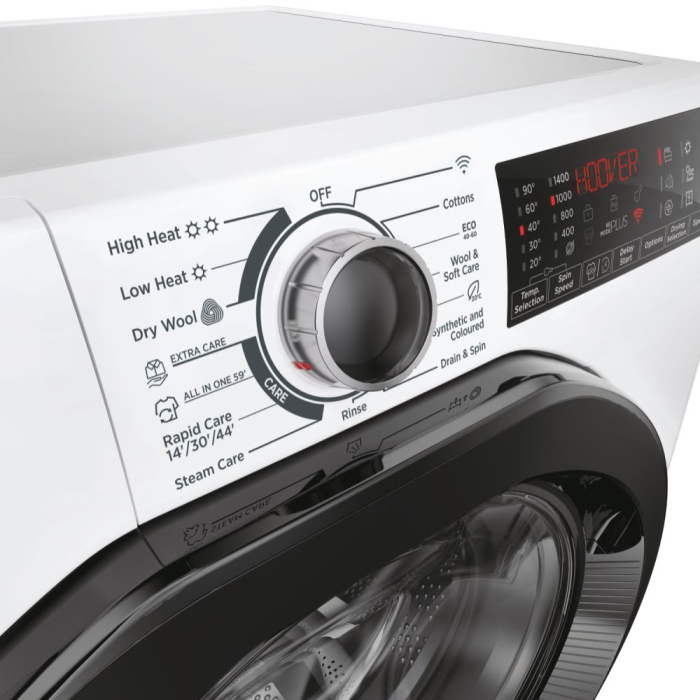 Hoover 8KG/6KG, Freestanding Washer Dryer, White H3DPS4866TAM