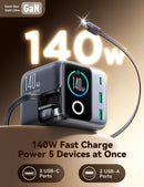 JOYROOM  PODIX 140W 5-Port Desktop GaN Charger JR-TRD01