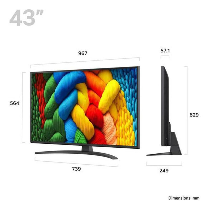 LG Nano81 43" 4K UHD NanoCell Smart TV | 43NANO81A6A.AEK