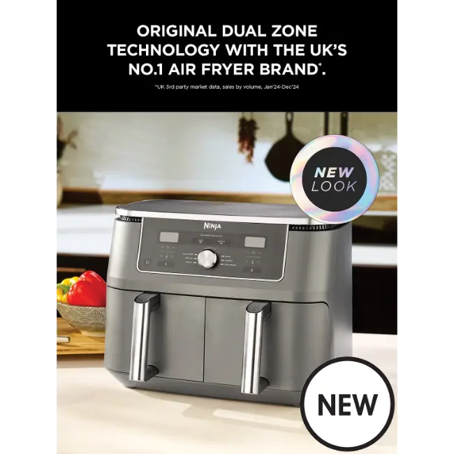 Ninja MAX 6-in-1 Dual Zone Air Fryer | 9.5L | DZ400UK