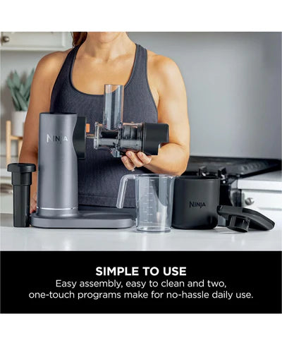 Ninja Cold Press Juicer with Anti-Clog Filter | Machine Grey JC151UK
