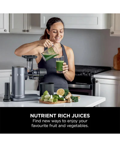 Ninja Cold Press Juicer with Anti-Clog Filter | Machine Grey JC151UK