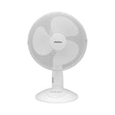 Schallen 12" (30CM) WHITE OSCILLATING DESKTOP FAN SCH7016