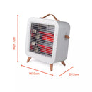 Warmlite 550W Infrared Desk Heater Cream