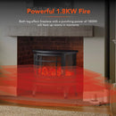 Warmlite 1.8KW Log effect stove WL46017