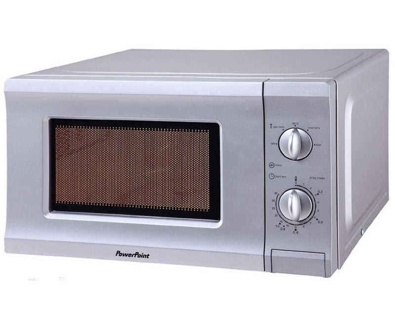 Powerpoint 20L Silver Freestanding Microwave | P22720CPMSL