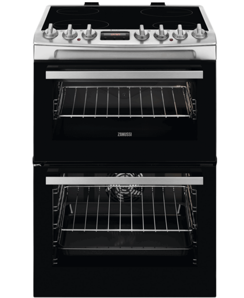 Zanussi 60cm Electric Cooker with AirFry | Stainless Steel | ZCV69360XA