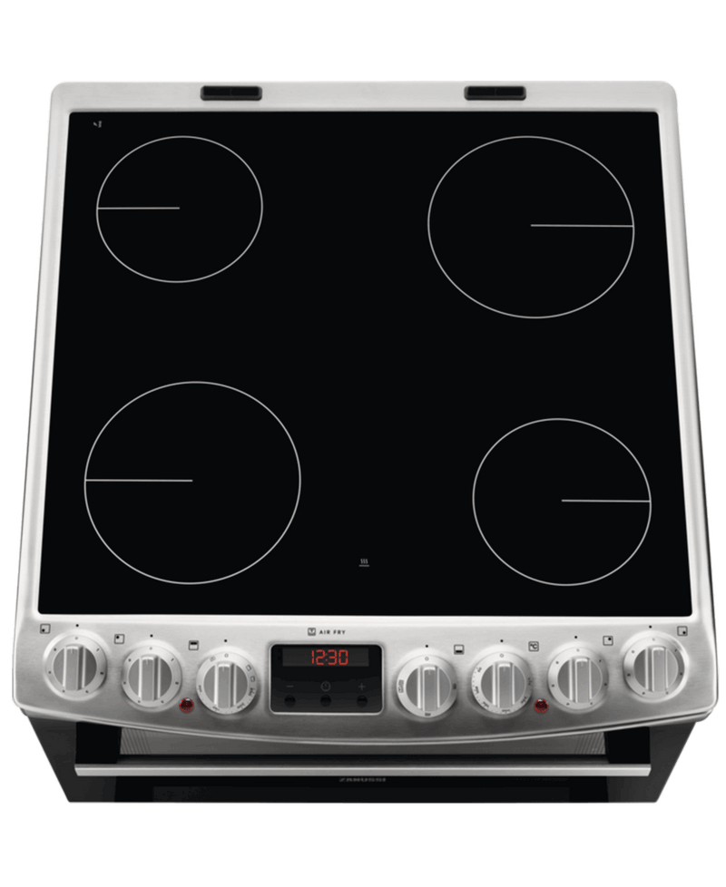 Zanussi 60cm Electric Cooker with AirFry | Stainless Steel | ZCV69360XA